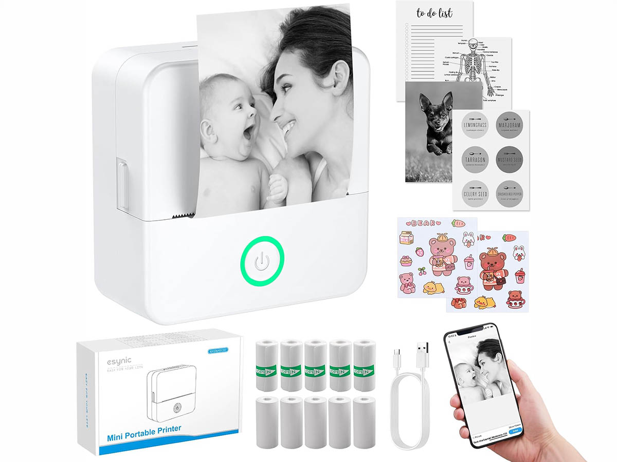 eSynic mini thermal printer gift for teenage girls UK