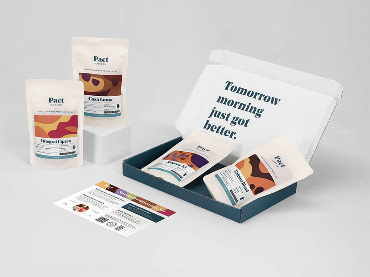 Pact Coffee speciality coffee discovery set gift for coffee lovers in the UK