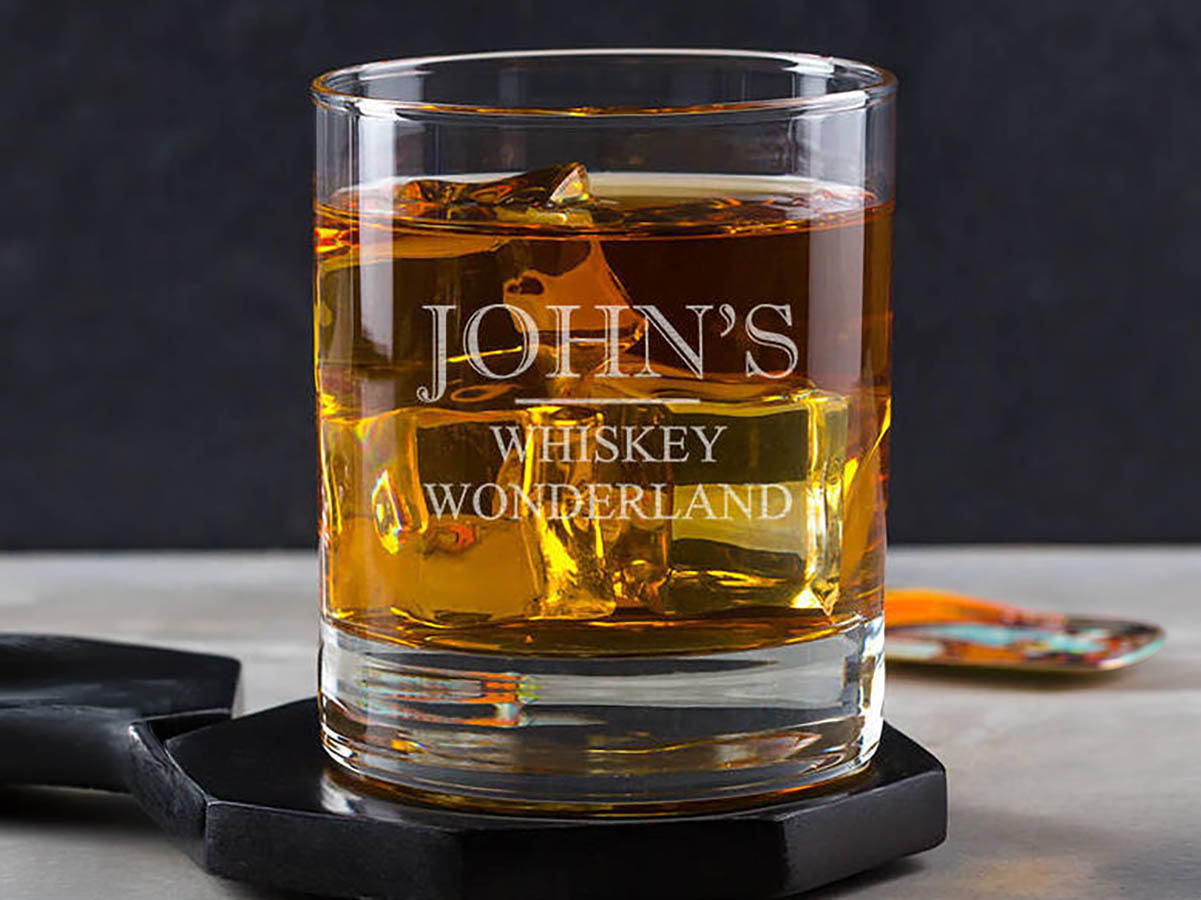 Personalised beer glass for him