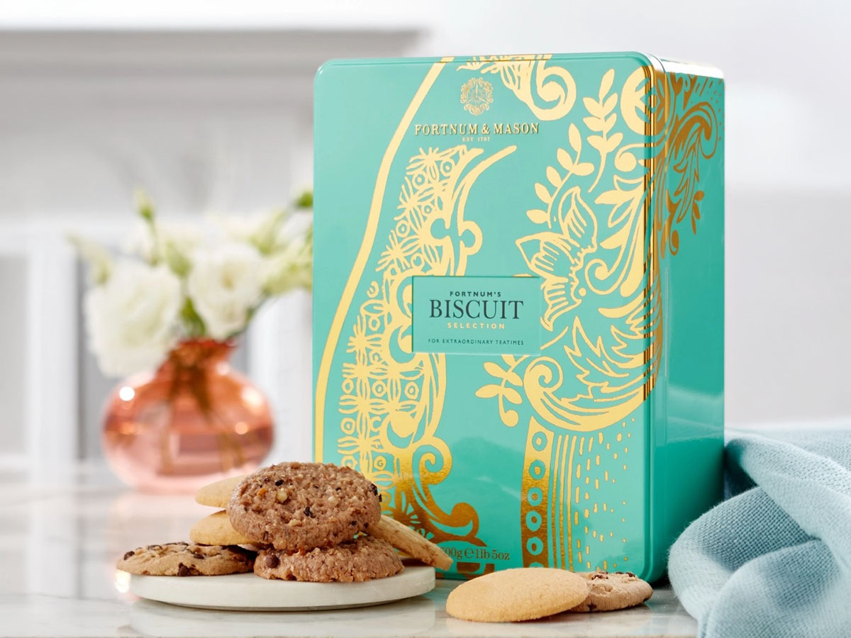 Fortnum and Mason Piccadilly Biscuit Selection gift under £50 in the UK