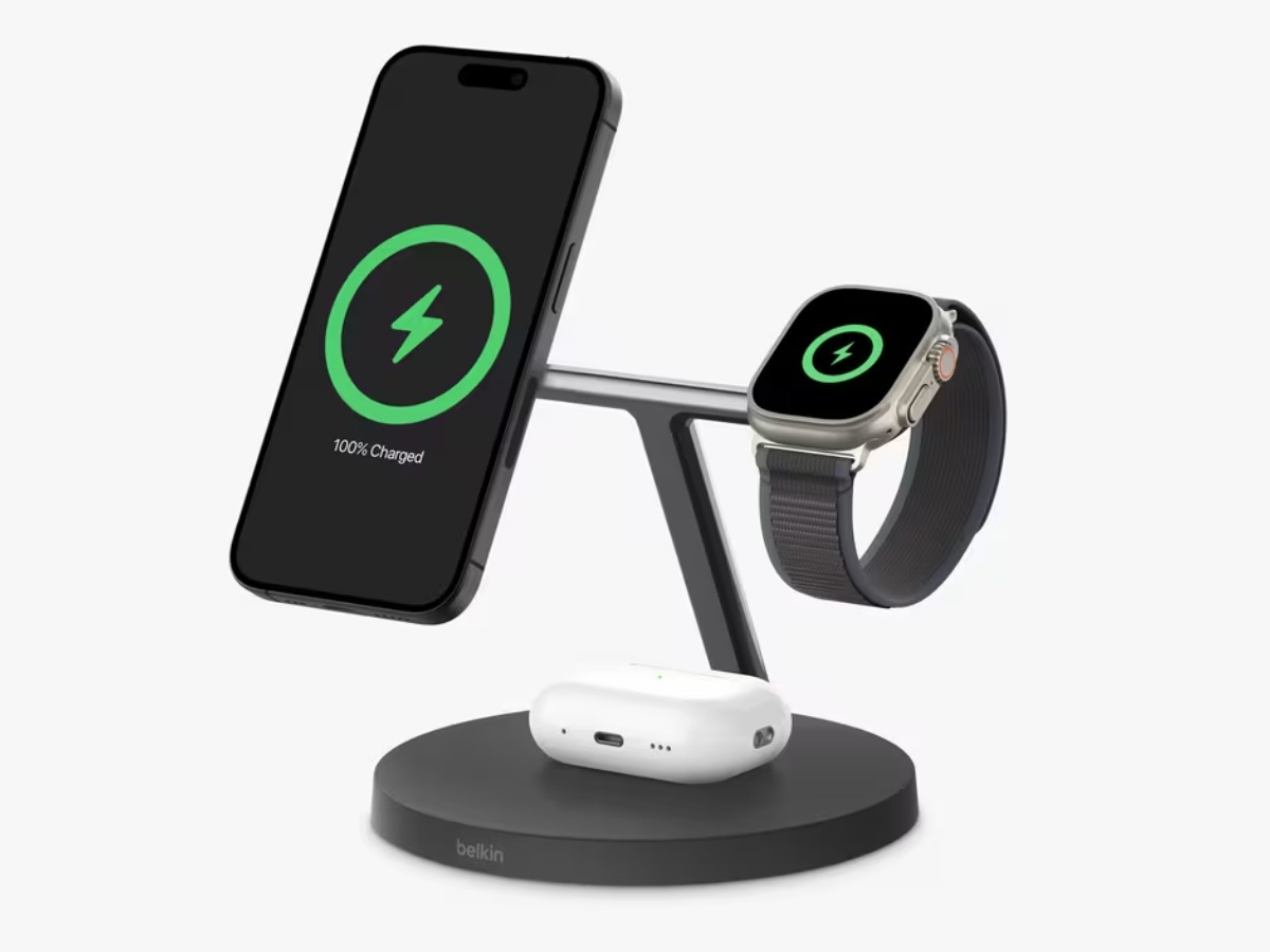 Belkin BoostCharge Pro 3-in-1 wireless charging stand useful tech gift for brother