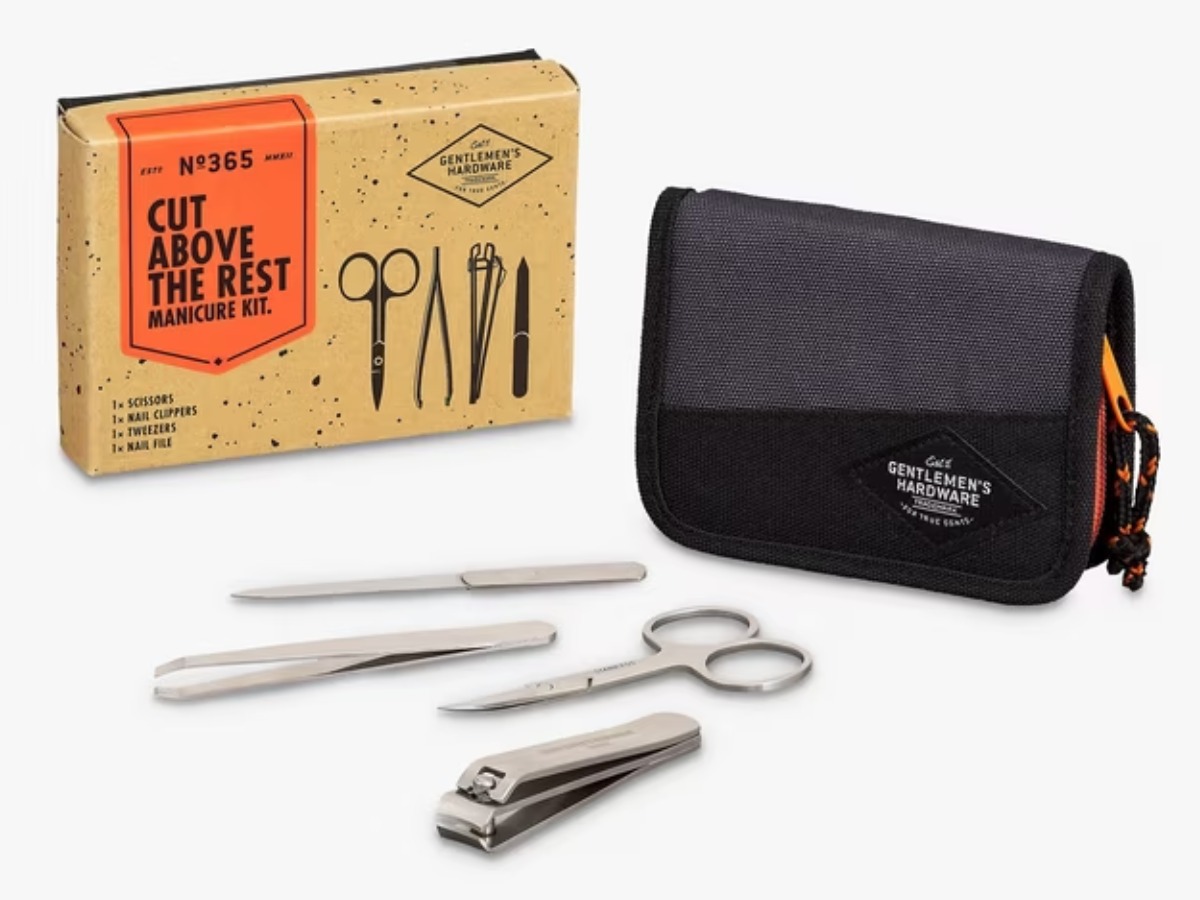 Gentlemen’s Hardware manicure kit pouch Father’s Day gift in the UK