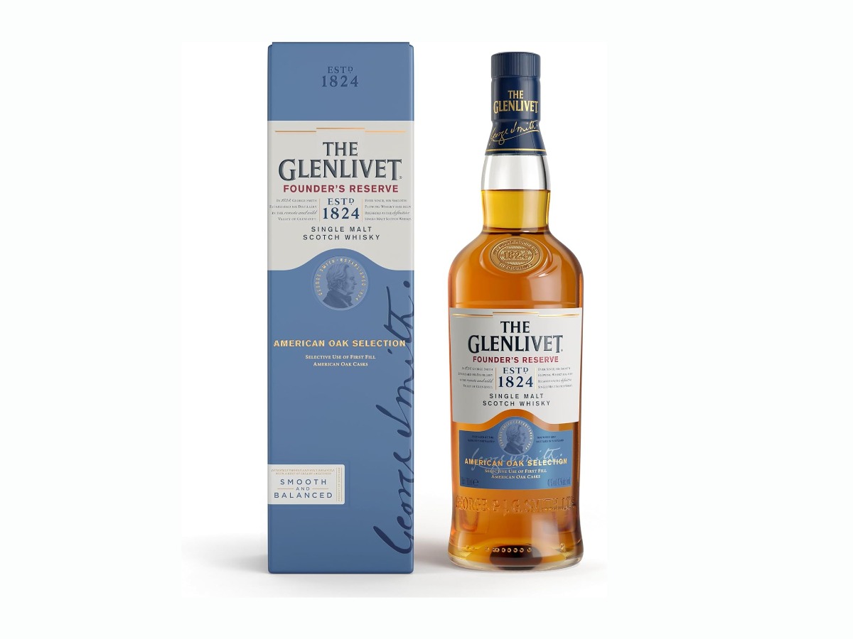 The Glenlivet Founder's Reserve single malt Scotch whisky Father's Day gift from son in the UK