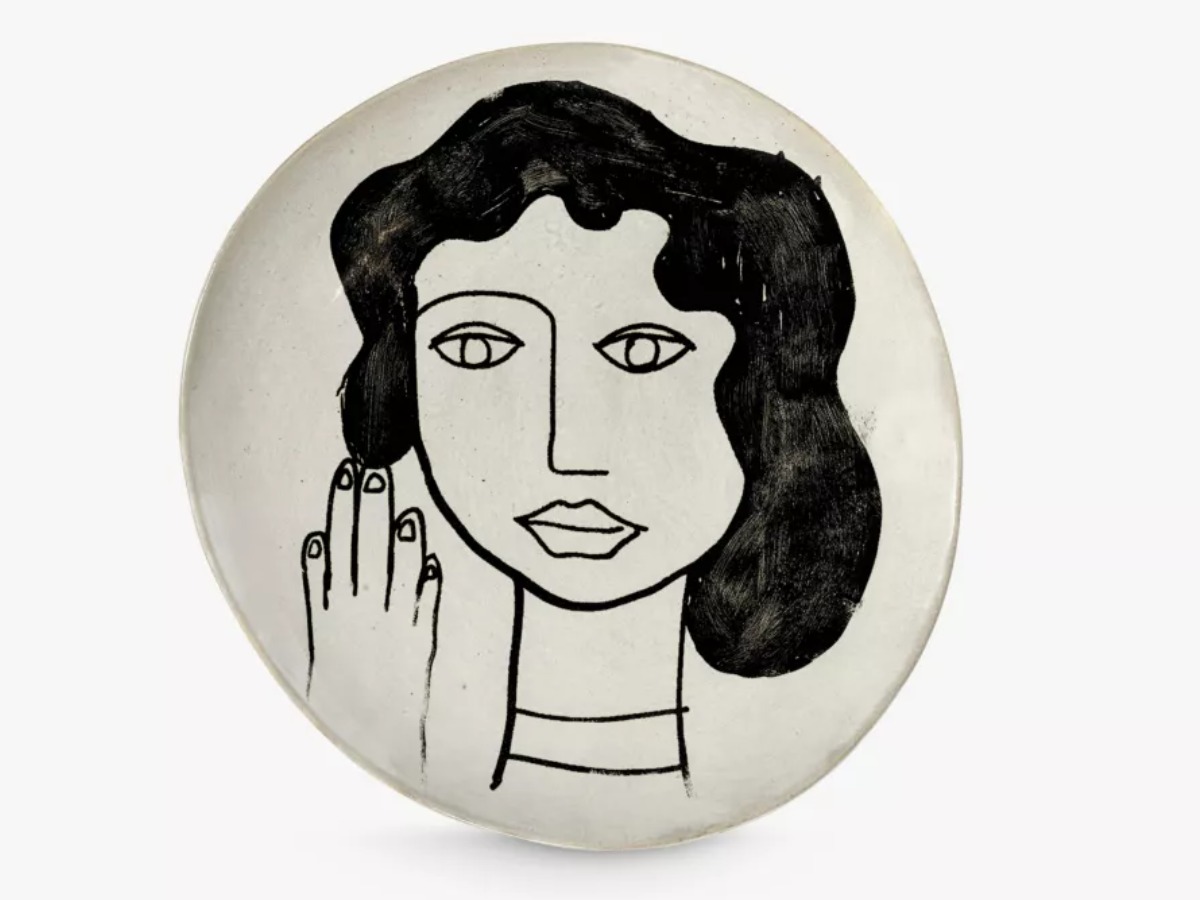 Serax La Mère graphic-print medium stoneware plate gift under £40 in the UK