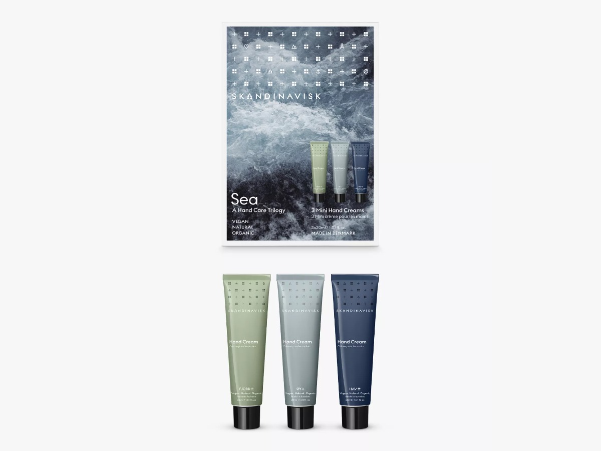 Skandinavisk Sea mini hand creams set of 3 gift under £30 in the UK