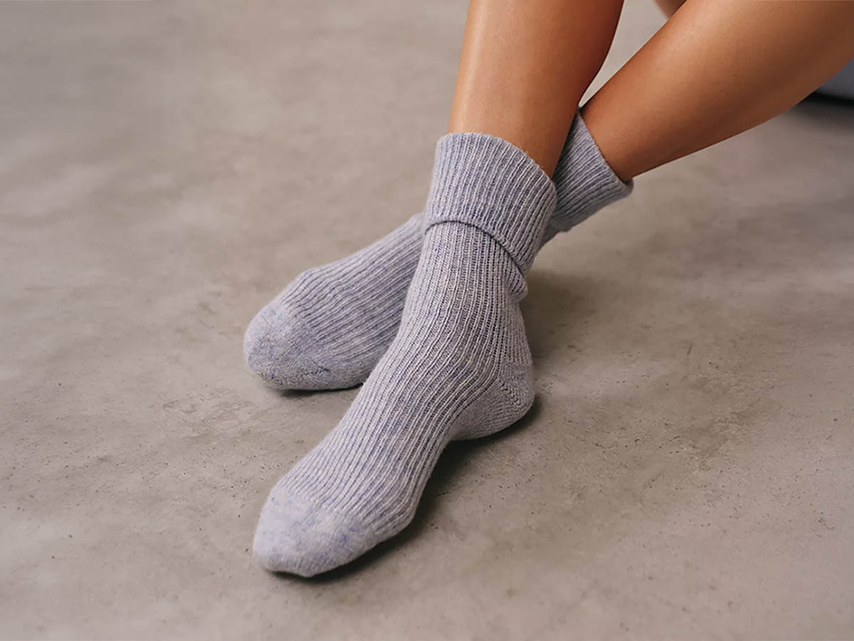 The White Company cashmere bed socks cosy wellbeing gift for sister