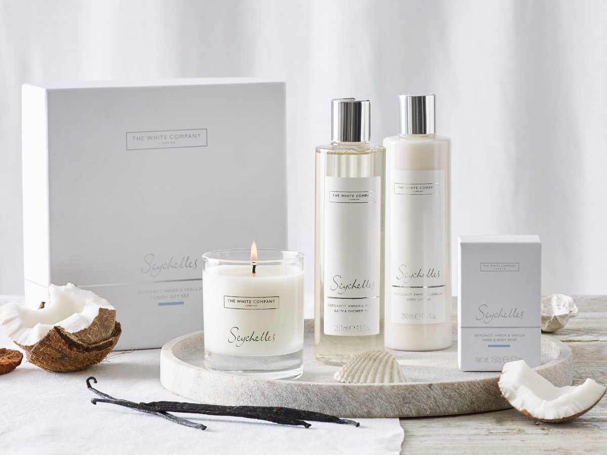 The White Company Seychelles Luxury Gift Set for friends in the UK