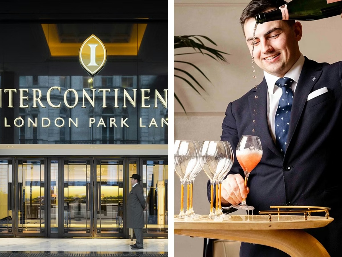 InterContinental London Park Lane spa day with treatment Champagne and afternoon tea for two luxury gift for wife