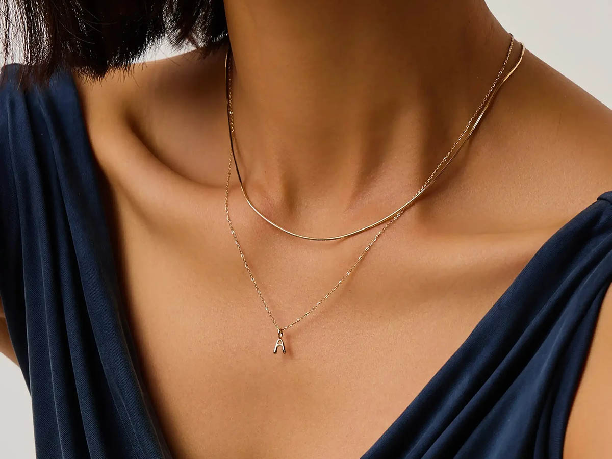Missoma initial necklace personalised jewellery gift for girlfriend