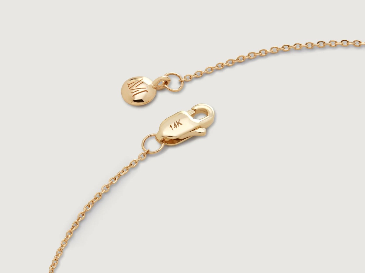 Monica Vinader solid gold bracelet elegant jewellery gift for wife