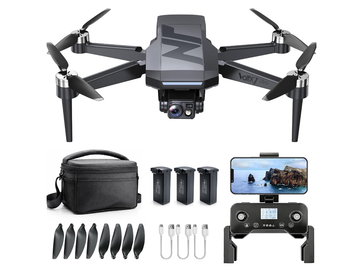 NAFYRE VoltX7 GPS drone with 4K camera fun tech gift for husband