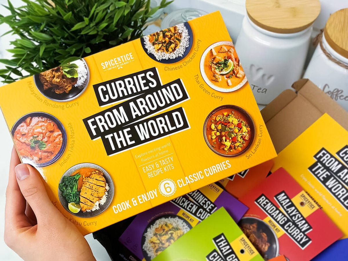 Spicentice Curries From Around The World gift box cooking gift for husband