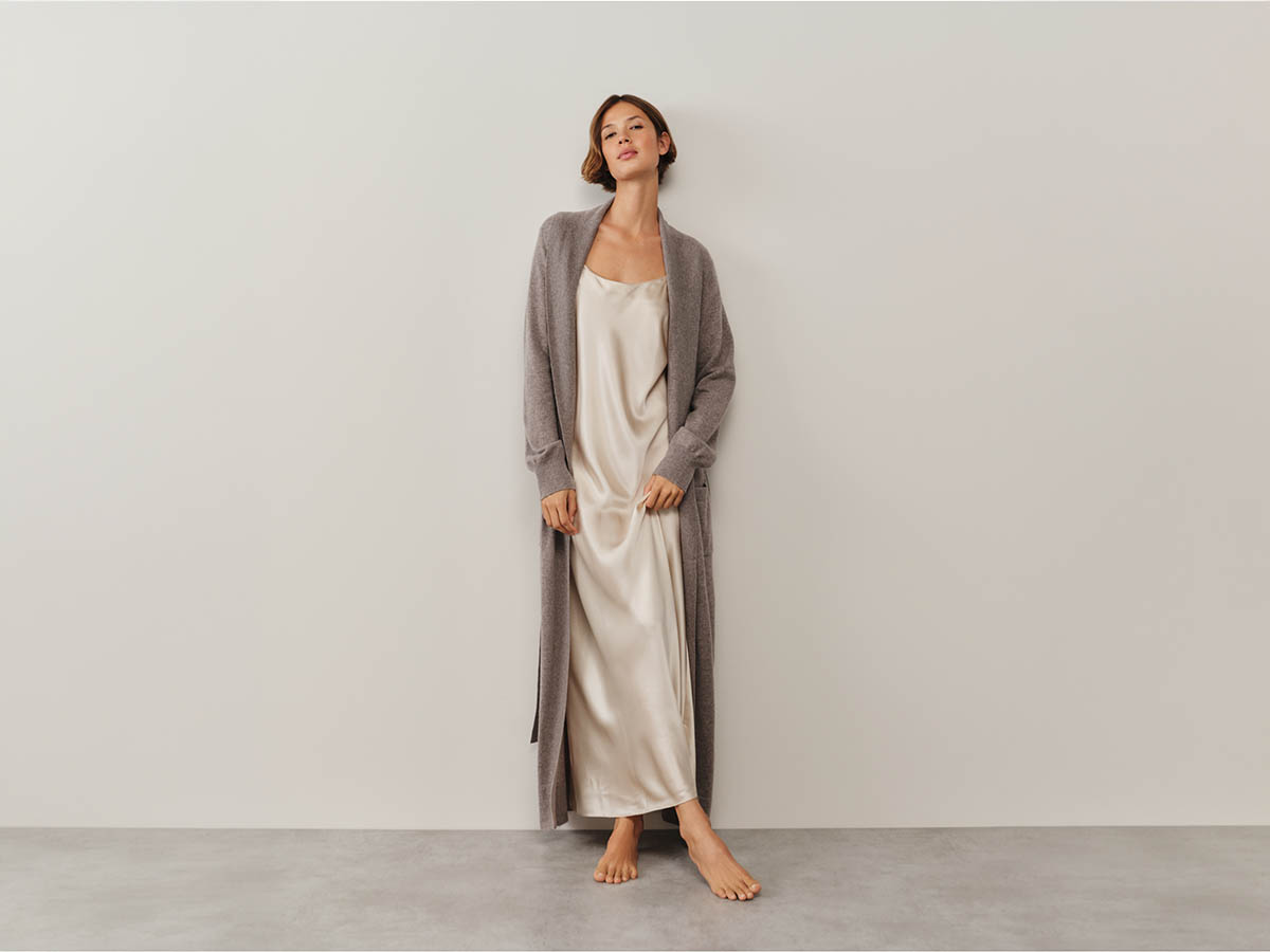 The White Company long cashmere robe luxury gift for wife